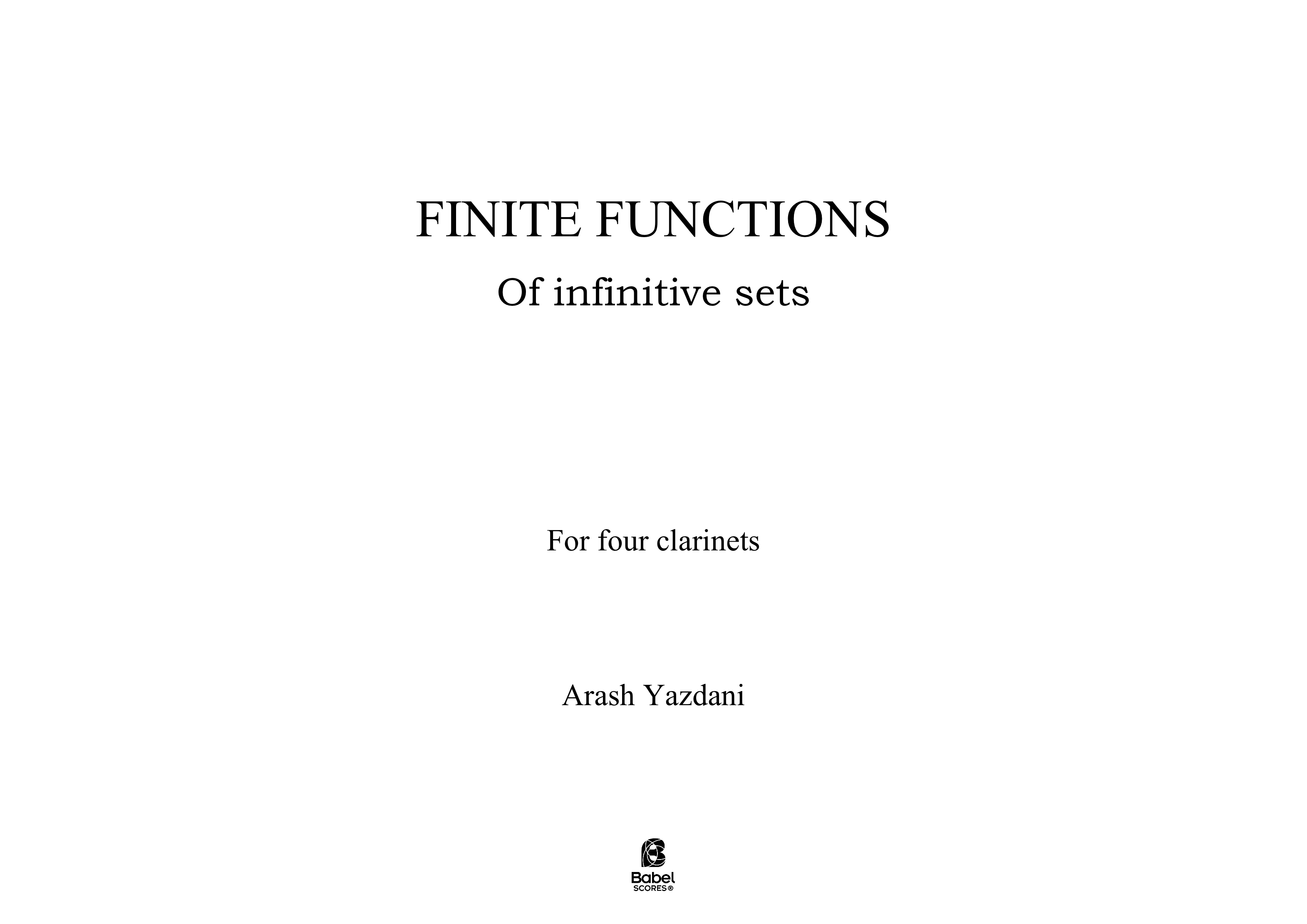 finite functions of infinitive sets A3 z
